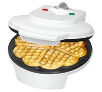 Gaufrier Électrique - Machine à Gaufre - Gaufrier en Forme de Coeur - Appareil à Gaufre Professionnel - WA 3491 blanc CLATRONIC