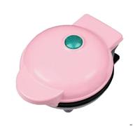 Gaufrier Électrique Mini 350W Antiadhésif Pour Gaufres Gâteaux Œufs et Bulles Idéal Petit-déjeuner Rapide et Pratique Label