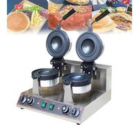 Gaufrier électrique pour Hamburger, gaufrier électrique, Machine à crème glacée, gaufrier à Hamburger, Machine de Cuisson de gaufres Rondes commerciales 50~300 ℃, Utilisation Domestique, température