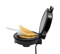 Gaufrier Électrique Professionnel, Plaque Antiadhésive | Température Réglable, Cuisson Double Face, Cornet Glace Rouleaux Printemps, Maison Snack Bar, Compact, 24x21x10,5cm