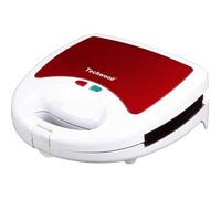 Gaufrier électrique TECHWOOD TGCI-805 - Rouge et Blanc - Plaques amovibles et interchangeables - Puissance 750W