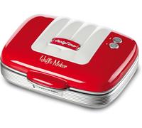 Gaufrier électrique vintage rouge 700 W Rouge