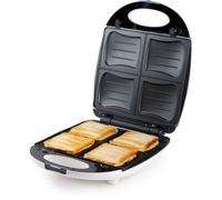 Gaufrier et appareil à sandwich DOMO DO9046C 1200 W 4 sandwiches 4 gaufres Blanc