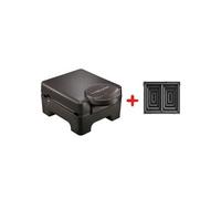 Lagrange Gaufrier Tarti' Gaufres – 1070 W – 2 gaufres tartinables & 2 croque‑monsieur – Noir