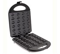 Gaufrier Gaufrier à Noix, 24 Moitiés de Pâte à la Fois, Plaques Antiadhésives Mesko MS3041 1600W Noir 34001