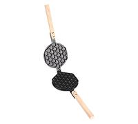 Gaufrier Grill Gaufres Antiadhésif Machines à gaufres et croques/Brosses, Stick, Poignées en bois, Vis