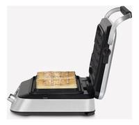 H.Koenig Gaufrier GFX800, Appareil à Gaufres 12x12,5 cm, Revêtement Antiadhésif, 5 Programmes, Gouttière anti débordement, Ecran LCD, 7 Niveaux de dorage, 1600 W