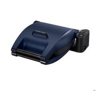 Lagrange Gaufrier 019643 1200W 3 jeux de plaques (gaufres, gaufrettes, croque-monsieur) noir/bleu