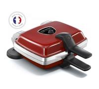 Gaufrier électrique 2 plaques Super 2 Antiadhésif rouge 1000 W Lagrange