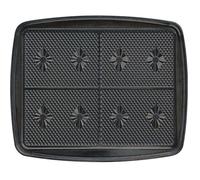 Lagrange Jeu de plaques gaufrette Super 2 30222 antiadhésives pour 4 gaufrettes Noir