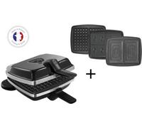 Croque, gaufrier, gaufrette LAGRANGE super 2 antiadhesif noir gaufres +GT+CM