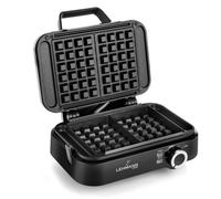 Gaufrier Lehmann Crisp, 1200W, réglage de la température 0-240°C, 25,5 x 21,8 x 16,2 cm, 2,7 kg, Noir