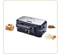 Gaufrier LITTLE BALANCE - Speed'n Mixt - 2 Plaques Interchangeables - Ouverture 180°C - 1200 W