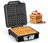 Gaufrier, Machine À Gaufre Pour 4 Gaufres, Appareil A Gauffre, 1200W Waffle Maker, Température Automatique