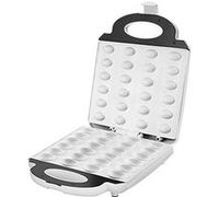 Unold Zaubernuss Gaufrier voyant lumineux, rabattable, revêtement anti-adhésif blanc, acier inoxydable