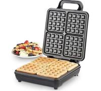 Gaufrier - Machine à gaufres - 4 gaufres - 1200w - Noir - Multifonctionnel