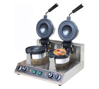 Gaufrier,Machine à hamburgers glacés, Hamburger commercial Hamburger Cake Maker Burger Machine Panini Flying Saucer Sandwich Sorbetière