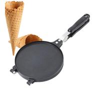 Gaufrier Moule Poêle Outils Cuisson Chips Boulanger Pâtisserie Crêpes | Fer à cornets antiadhésif quadrillé Sandwich pastry crêpes pancakes maison camping picnic fête breakfast goûter