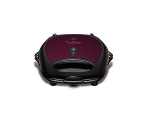 Gaufrier - MOULINEX - BREAK TIME SJ615612 - Noir - Plaques amovibles - Anti-adhérentes