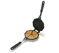 Gaufrier Pan, 5,9 Pouces Antiadhésif Cuisinière Gaufrier Camping Gaufriers Pan Mini Gaufriers Portable En Aluminium Gaufrierss Pan