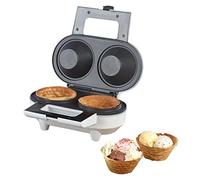 Gaufrier pour 2 coupelles à glace en gaufrette - 550 W [Rosenstein & Söhne]