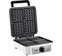 Gaufrier Professionnel 1200W Appareil À Gaufres Pour 4 Gaufres Chauffe Rapide, Thermostat Réglable Facile[C120]