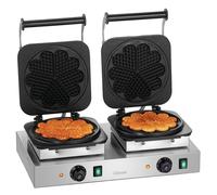 Gaufrier Professionnel Double Coeur - Ø 210 mm - Hauteur 16 mm - Bartscher