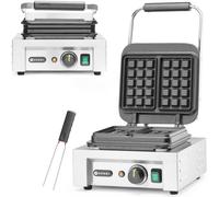 Gaufrier professionnel, grande grille, 2 gaufres de Bruxelles, 2200W