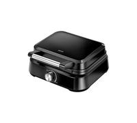 Gaufrier Professionnel pour 2 Gaufres Belges Epaisses, Plaques Antiadhésives,, MGO-40, 1500, Noir