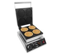 Gaufrier Professionnel Pour 4 Gaufres Plaque De Cuisson électrique Anti Adhésive Convient Boulangeries Restaurants Kiosques Cantines 1750 W 220 V