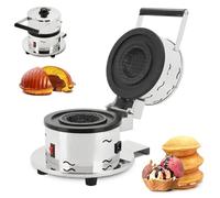 Gaufrier Professionnel, Presse-Burger Électrique 1000W | Presse à Burger Gaufre, Contrôle de Température Réglable, Chauffage Double Face, Facile à Nettoyer, pour Restaurants