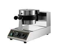 Gaufrier rond 1100W four électrique antiadhésif Commercial 180 ° rotatif maison Double plaque latérale gâteau Muffin Machine de cuisson Assurer la Stabilité