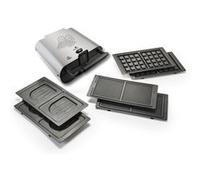 SENYA Appareil à gaufres et croque-monsieur, Gaufrier 3 en 1, Gaufres, Gaufrettes & Croques, 3 Plaques Interchangeables Antiadhésives, Rangement Vertical, Facile à Nettoyer