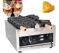 Gaufrier Taiyaki à bouche ouverte, en forme de poisson, en acier inoxydable, 3000W, antiadhésif, compact, industriel, restaurant, café, snack, stand de nourriture