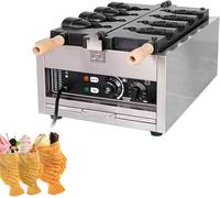 Gaufrier Taiyaki en acier inoxydable anti-adhésif pour confiture ou crème glacée - Design haute performance