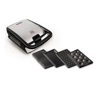 Tefal SW854D gaufrier et appareil à croque-monsieur 700 W Noir, Acier inoxydable