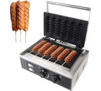 Gaufriers, Gaufrier En Acier Inoxydable 1500W, Gaufrier électrique, Gaufrier Professionnel, Gaufrier à Poignée, Hot Dog Au Maïs, Plaque à Revêtement Antiadhésif, Gaufrier