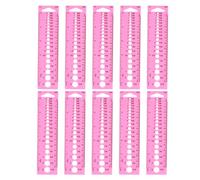 Gauge à aiguille à tricot en plastique Échelles transparentes polyvalentes à couture portable polyvalente Règle CM pour les tricoters 10 pcs outil de mesure en plastique durable à