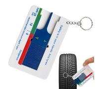 Gauge de bande de roulement du pneu - Gauge de profondeur de la clés Mesure de pneu de lecture facile - Tiree trread Deppth Gaugge | Outil portable de clés, mesureur de précision pour la voiture, les