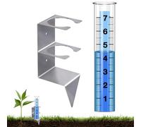 Gauge de Mesure de la Pluie extérieure - Outil météorologique Anti-congélation 8,38 ", pommette de Jardin Durable Incluse | Moniteur de précipitations précises