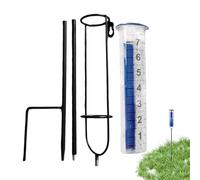Gauge de pluie extérieure - Compteur d'eau de jardin, outil de mesure météorologique, tube de collecte des précipitations | Clear Easy Read Gauge avec un pieu de montage pour suivre les précipitations