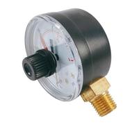 Gauge de pression filtre de piscine - 0-60 psi Pup Pump Gauge, Pression d'alimentation en eau secteur | Raccord en laiton - pour le sable, testeur étanche, indicateur de filtre, remplacement d
