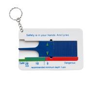 Gauge de profondeur - Règle des pneus de jauge | Vérificateur de la règle de profondeur | Outil de mesure des jauges | Professional Easy Reading Find Gaug Finder e Course inclus | Règles d'épaisseur d