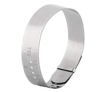 Gauge de Sizer Bangle Réglable, Sizer Bracelet pour la Mesure du Poignet, Jauge de Bracelet en Acier Inoxydable, Outil Mesure à la Main avec Guide Taille Résisure d'anneau, adapté à Les