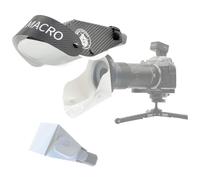 Gauge MF12 Diffuseur de flash macro Softbox - Pare-soleil d'objectif en forme de fer à cheval pour macro photographie compatible avec flash MF12 double tête et objectifs grand angle pour insectes et