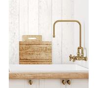 GAULAN 455392 Papier peint vinyle lessivable effet planche de bois blanc pour mur salon cuisine bain salle à mange - Rouleaux de 10 m x 0,53 m