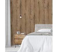 GAULAN 500006021 Papier peint vinyle lessivable imitation planche de bois en relief pour mur salon cuisine bain chambre meuble stanza salle à mange tête - Échantillon DIN A4