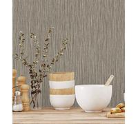 GAULAN 500676391 Papier peint vinyle lessivable effet fibre végétale texturé en relief pour mur salon cuisine bain chambre meuble salle à mange tête de - Échantillon DIN A4