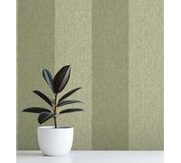 GAULAN - 500683557 Papier Peint Rayures Fond Chevrons Effet Textile, Tons Verts pour Mur Salon Chambre Couloir Salle à Mange tête de lit Hall d'entrée - Échantillon DIN A4