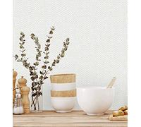 GAULAN 680972 Papier peint vinyle lessivable épis texturé en relief pour mur salon cuisine bain chambre couloir meuble salle à mange tête de lit hall - Rouleaux de 10 m x 1,06 m